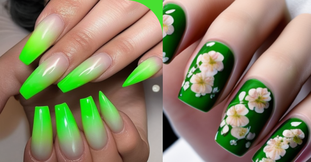 Lime Green Nail Designs