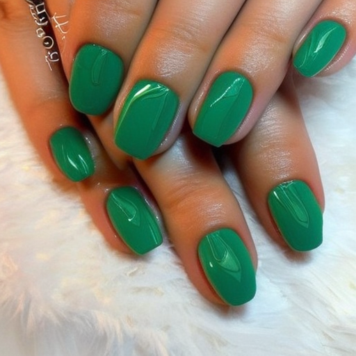 Dark Green Nail Designs